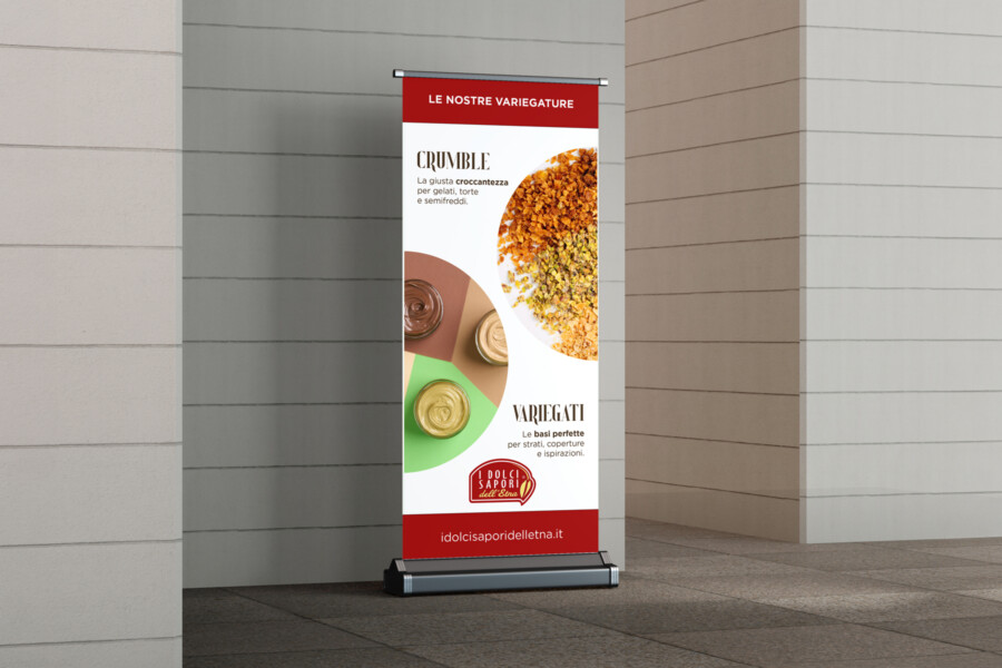 Roll-up pubblicitario stampato – progetto grafico